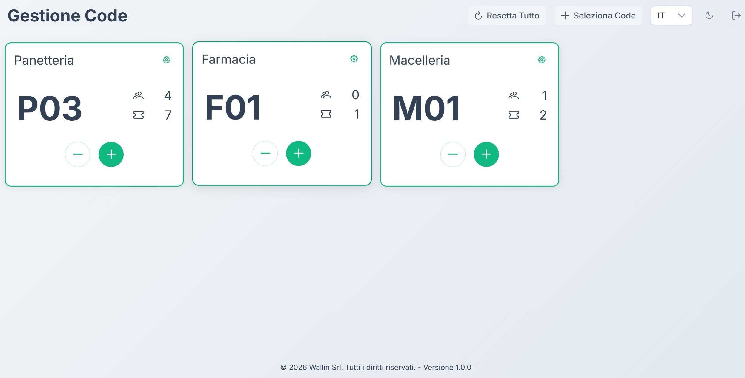 Controller operator screen