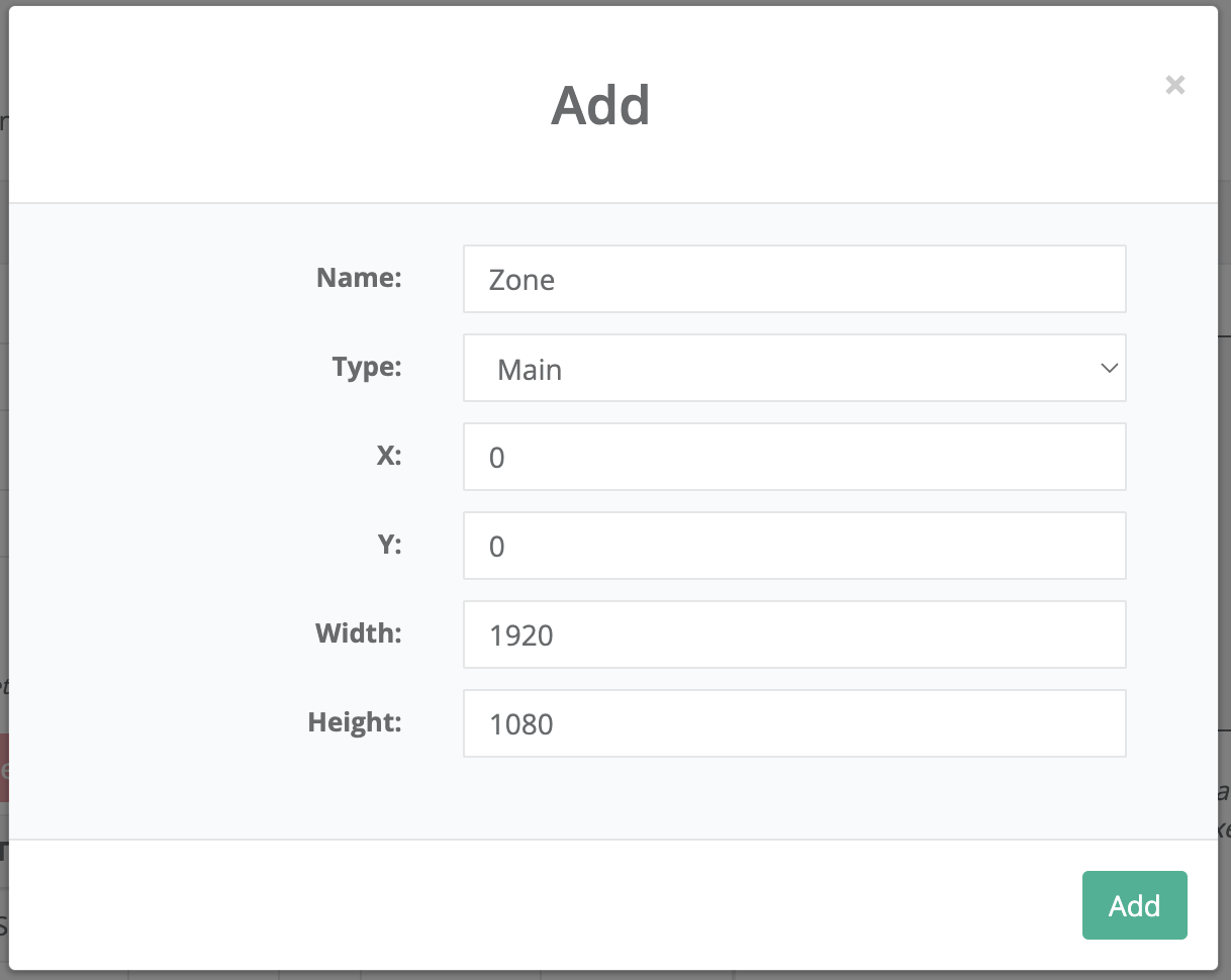 Layout zones in <ProductName />